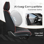Coverado Car Seat Covers Full Set, Seat Covers for Cars, Waterproof Leather Automotive Seat Cover, Universal Car Interior Pro