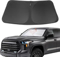 Front Windshield Sun Shade Foldable Car Front Window Sun Shade Windshield Shade Custom Fit for 2007-2021 Toyota Tundra Block UV Rays Heat Keep Car Cooler