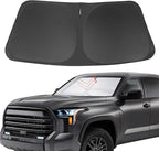 Front Windshield Sun Shade Foldable Car Front Window Sun Shade Windshield Shade Custom Fit for 2007-2021 Toyota Tundra Block UV Rays Heat Keep Car Cooler