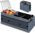 Trunk Organizer with Built-in Insulated Leak Proof Cooler Bag,Collapsible Cargo Organizer for SUV with Non Slip Bottom