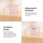 Foluck Shoe Storage Box, 15 Pack Clear Plastic Stackable Shoe Organizer for Closet, Interlocking Design Shoe Container Bins f