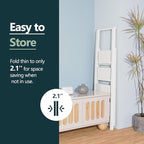 WOA WOA 4 Step Ladder for 10 Feet High Ceiling, Lightweight Foldable Ladder with Non-Slip Wide Pedals, Step Stool with Safe H