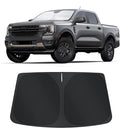 TINGLU Sun Shade for Ford Ranger 2019-2024 2025 2026 Accessories Windshield Sun Shade Window Shade UV Rays Protection Sun Visor Cover with Steering Wheel Sunshade Storage Bag