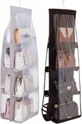 AARAINBOW 2 Packs Hanging Handbag Purse Organizer, Handbag Organizer for Closets, 8 Easy Access Pockets, Womens Purse Storage
