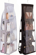 AARAINBOW 2 Packs Hanging Handbag Purse Organizer, Handbag Organizer for Closets, 8 Easy Access Pockets, Womens Purse Storage