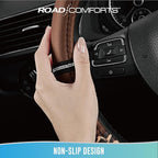 Road Comforts Leopard Steering Wheel Cover for Women, Cute Anti-Slip Microfiber Leather, Universal Fit 14.5-15 Inch Round Ste