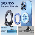 Car Phone Holder for Magsafe [2026 89+LBS Suction & 3700gf Magnetic] 360° Adjustable Cell Phone Mount, Phone Holders for Your Car Accessories Kit for iPhone 17-12 Series