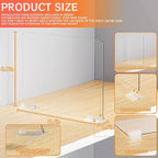 Yieach 6 Pack Acrylic Shelf Dividers for Closet Organization - Suitable for All Cupboard,Wood Shelves -Clear Closet Dividers 