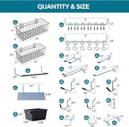 246PCS Pegboard Accessories Organizer Kit,Includes Pegboard Hooks,Bins,Baskets,Paper Towel Holder;Suitable for 1/8 and 1/4 Pe
