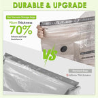 Travel Vacuum Storage Bags for Clothing with Rechargeable Air & Hand Pump, 21 Pack Portable Space Saver Bags, Compression Pac