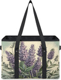 Reusable Grocery Bags Heavy Duty Shopping Bags Foldable Large Tote Bags with Long Handles & Hard Bottom