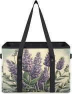 Reusable Grocery Bags Heavy Duty Shopping Bags Foldable Large Tote Bags with Long Handles & Hard Bottom