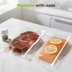 [2025 New] Bonsenkitchen 11” x 150’ Vacuum Sealer Bags Rolls with Cutter for Food Storage, Commercial Grade, BPA Free, Great 