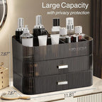 Makeup Organizer for Vanity, Large Desk Organizer with Stackable Drawers for Cosmetics, Skin Care, Lipsticks, Palette, Nail C