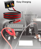 Battery Jump Post Kit, Remote Battery Jumper Terminals with Cable & Mounting Bracket, Heavy Duty Charging Post Battery Terminals Relocation Kit for Car Boat RV Truck UTV ATV Trailer