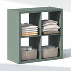 Furinno Cubic Closet Organizers and Storage, 4-Cube Closet Organizer, Open Shelf Closet Storage, Extra Thick Frame for Wardro