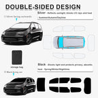 KMF 8pcs Thicken Sun Shades for Chrysler Pacifica 2017-2025 Accessories, Full Car Window Covers Sunshade for Windshield Side Rear, UV Block and Blackout Privacy for Camping Outdoor