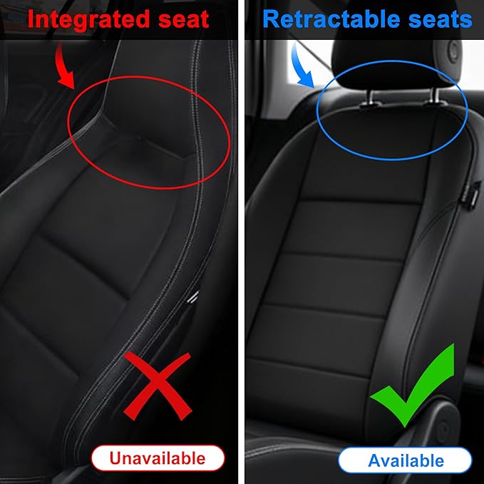Kick Mats Back Seat Protector Fit for Lexus RXSeries with 2 Pocket Storage Organizer - Faux Leather Waterproof Dirt Proof for Kids Feet Automotive Accessories (1 Pair,Black)