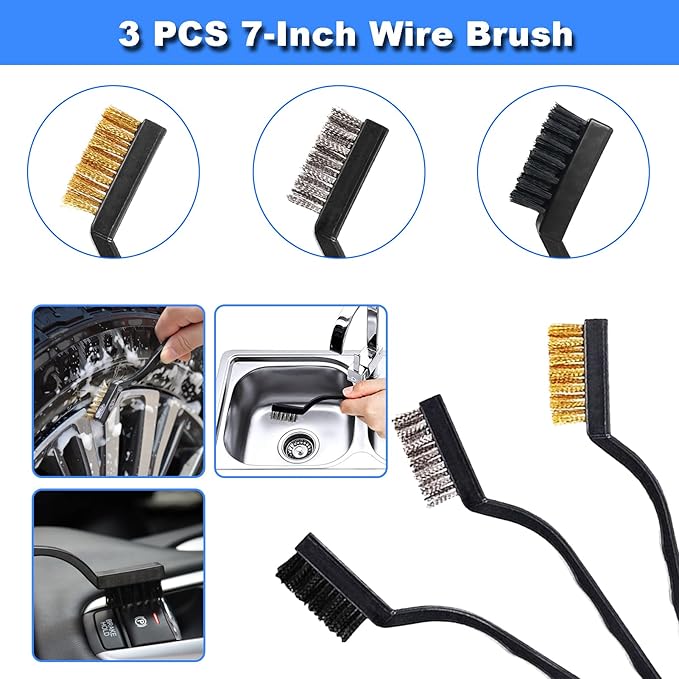 17pcs Car Detailing Kit Interior Cleaner, Car Interior Cleaning Kit with Handheld Car Vacuum, Car Detailing Brushes, Windshie
