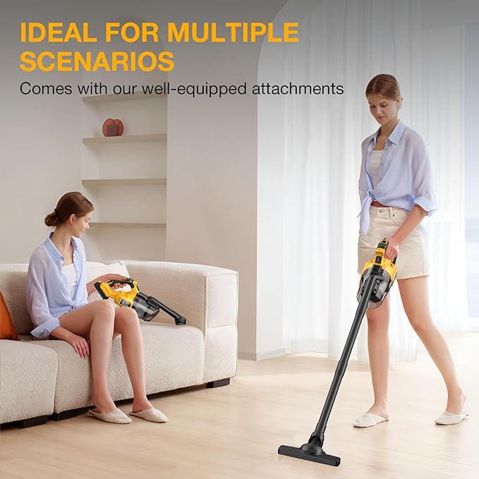 Cordless Vacuum Cleaner for Dewalt 20V MAX Battery, Handheld Vacuum Cleaner for Home Car Hardwood Floor Carpet, Portable Shop