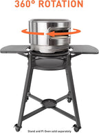 Solo Stove Lazy Susan Turntable for Pi Pizzaoven, Lazy PiZolo | Lazy Susan Hardware, 360° Rotation for Your Pi Pizza Oven Woo