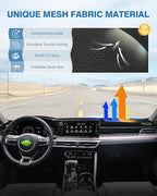 FIILINES Dash Cover Fit for Kia K5 2021-2025 (Without HUD), Dashboard Cover K5 Accessories Dash Mat Sunshade Nonslip Protecto