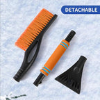 26.7" Snow Brush & Ice Scraper for Car Windshield, 2 in 1 Snow Brush with Squeegee, Detachable Snow Removal Tool with Comfortable Ergonomic Foam Grip for Cars, Suvs, Trucks, RVs