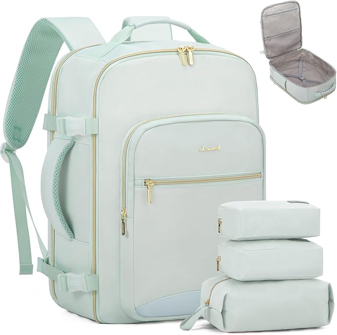 LOVEVOOK Travel Backpack for Women & Men 40L,Airline Approved Carry On Backpack Travel Essentials,TSA Carry on Luggage,Waterp