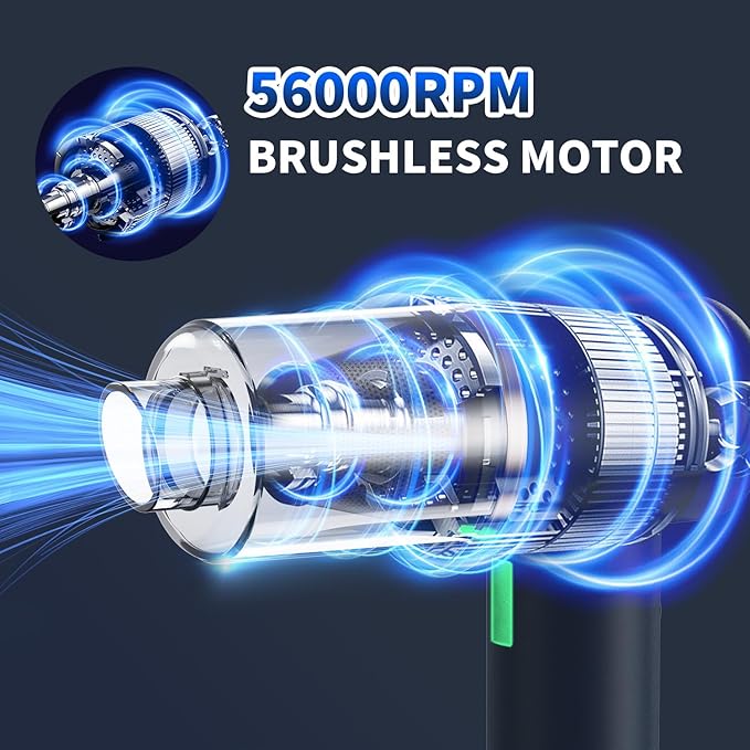 Car Vacuum Handheld Vacuum Portable Cordless, 18000Pa 5 in 1, 100W Brushless Motor, High Power Vacuum Cleaner with Window Bre