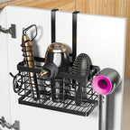 Sevenblue Hair Tool Organizer, 2026 Upgraded 3-in-1 Universal Hair Dryer Holder, Adjustable Height Metal Blow Dryer Holder Wa