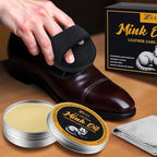 8 Pcs Mink Oil for Leather Shoes Boots 3.5 oz Leather Conditioner and Cleaner with Travel Bag Soften for Boots and Shoes Care