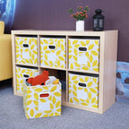 MAX Houser Fabric Storage Bins Cubes Baskets Containers with Dual Plastic Handles for Home Closet Bedroom Drawers Organizers,