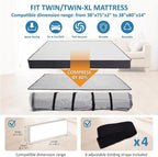 Storage Logic Foam Mattress Vacuum Bag for Moving, Storage, Vacuum Seal Mattress Bag with Straps (Twin/Twin XL)