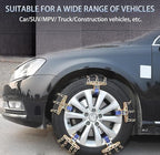 Snow Tire Chains, Universal Car Emergency Anti Slip Snow tire Chains, 6 Pack Winter Security Portable Adjustable Car Tire Sno