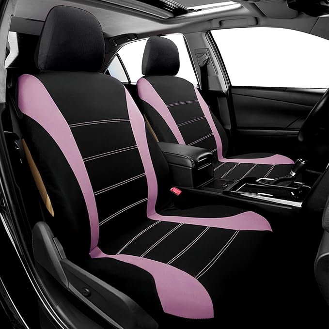 Foneso Car Seat Covers, 100% Breathable with Composite Sponge Inside, Airbag Compatible Universal Fit Accessories Auto for Ca