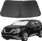 Front Windshield Sun Shade Foldable Car Front Window Sun Shade Windshield Shade Custom Fit for 2015-2024 Nissan Murano Block UV Rays Heat Keep Car Cooler