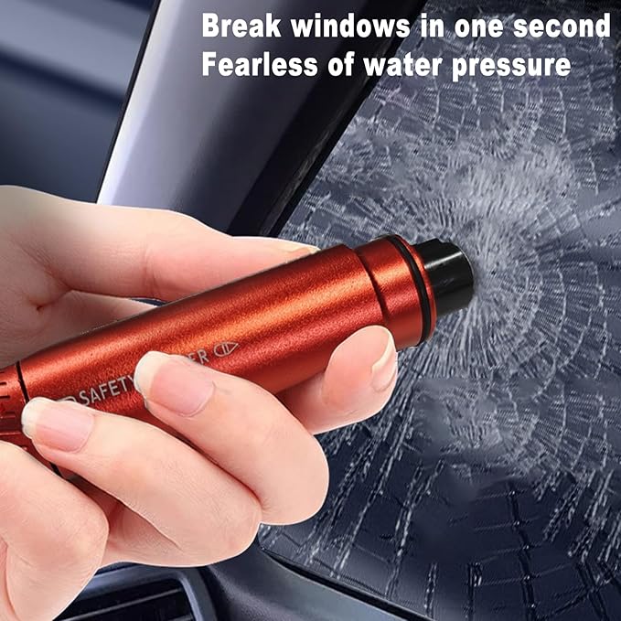 2025 Upgraded Car Safety Hammer - Safe Hammer, Window Breaker & Seatbelt Cutter Emergency Escape Tool, Glass Breaker for Land
