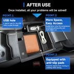 SXCY for 2025 2026 Ford Explorer Center Console Organizer Tray for 2025 2026 Ford Explorer Accessories Center Console Tray 2025 2026 Explorer Armrest Console Organizer Tray
