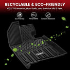 LASFIT Floor Mats&Trunk Mats for Toyota Sienna 7 Seats 2021-2025 2026 (not fit 25 26 Platinum) All Weather TPE Custom Fit Floor Liner for Sienna XLE/XSE/Limited/Edition 7 Passenger