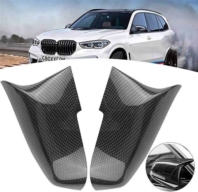 sportuli Carbon Fiber Rearview Mirror Cover Cap Compatible with BMW 228i 435i 116i 118i 120i 125i 130i 218i 220i 320i 328i 330i 335i 420i 428i 435i F21 F30 F31 F32 F33 F36