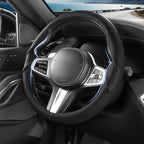 Steering Wheel Cover for BMW 3 4 Series(2021-2024) 5 Series(2020-2023) X5(2019-2020) X7(2020-2025) 328i 320i 330i 325i 528i 535i 530i M3 2 4 7 8 Series X3M X4 X6 XM M2 M4 M5 M8 Z4 i4, Black
