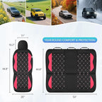 Road Comforts Seat Covers, Premium Leather Car Seat Covers Full Set for Women Girls,Airbag Compatible, Automotive Seat Covers