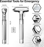 Premium Car Glass Breaker with Seat Belt Cutter - Automotive Safety Hammer - Emergecy Escape Tool, Car Autoaccessory Metal Wi