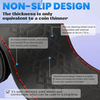 DEEYOTA Car Steering Wheel Cover Universal Fit Round Stitch Steering Wheel Wrap Thin PU Leather Steering Wheel Cover Sewn on 