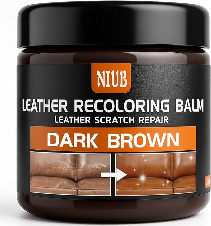 Leather Recoloring Balm Leather Color Restorer Scratch Repair Leather Paint for Furniture Couches Car Seats Shoes Bags Leathe