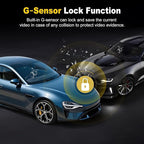 4K+2K Dash Cam Front and Rear, Free 64GB Card Included, 5.8GHz WiFi Dash Camera for Cars, Built-in G-Sensor, 3.2” IPS Screen,