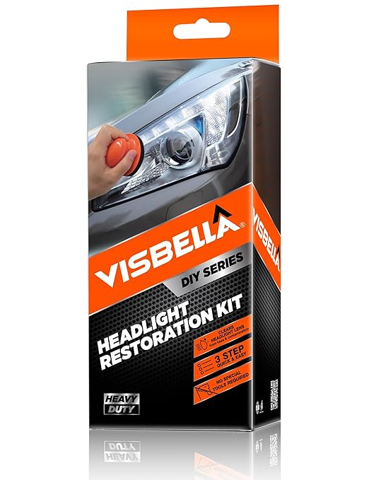 Auto Vehicle Headlight Restoration Kit, DIY Car Care Electric Repair Kit to Restore Oxidation Hazy Yellow Scratch for Headlig