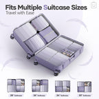 Veken 11 Set Compression Packing Cubes for Travel Essentials,Compressible Expandable Large Luggage Suitcase Organizer Bags fo