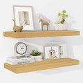Fun Memories 24 Inch Floating Shelves for Wall, 9.3Inch Deep Floating Shelf, Extra Deeper & Thicker Wall Mounted Storage Shel