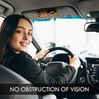 Car Sunglasses Holder for Car Visor Vegan Leather Auto Eyeglass Case with Clip Automotive Interior Visor Accessories